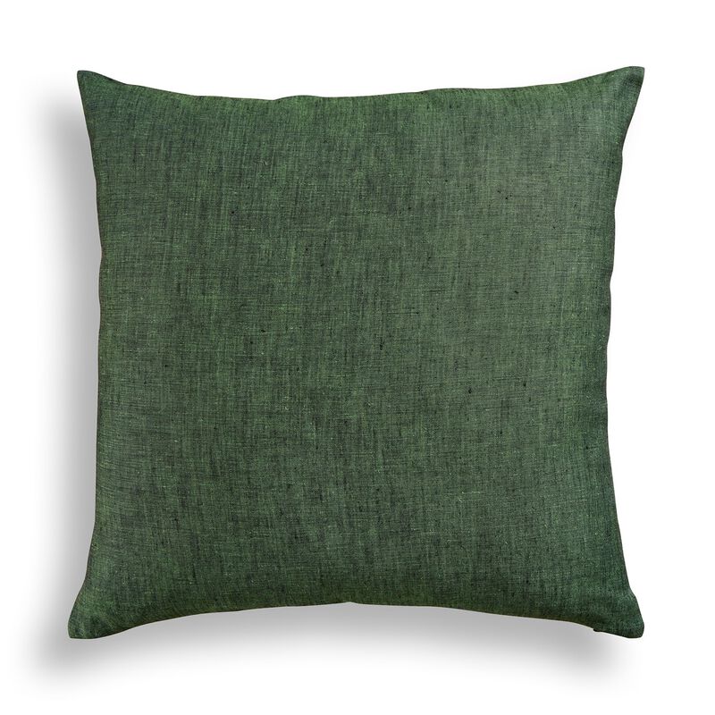 Solino Home Decorative Linen Pillow Cover 20 x 20 Inch - 100% European Flax Throw Pillow Case with Invisible Zipper | Montauk