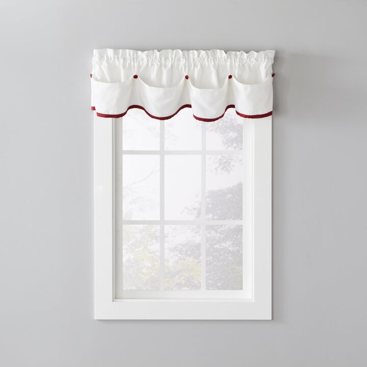 Saturday Knight Ltd Manor Versatile Tailored Window Valance - 58x13", Dove Gray