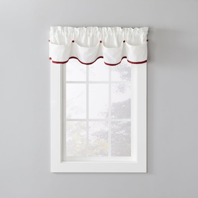 Saturday Knight Ltd Manor Versatile Tailored Window Valance - 58x13", Dove Gray