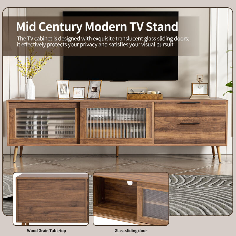 Merax Modern Entertainment Center TV Stand Console Table