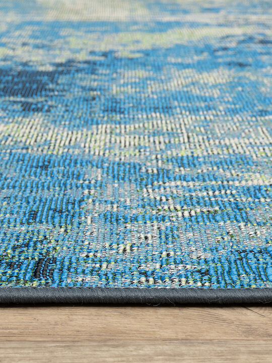 NAPLES 359X BEIGE/BLUE 8X10