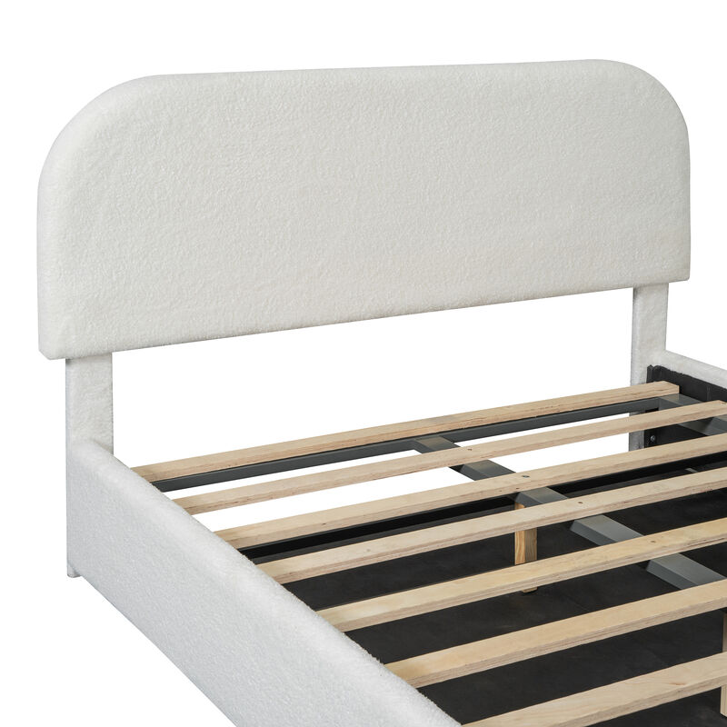 Merax Teddy Platform Bed with Hydraulic Storage System
