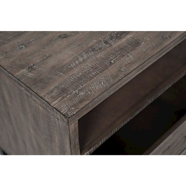Jofran East Hampton Distressed Solid Wood Media Unit