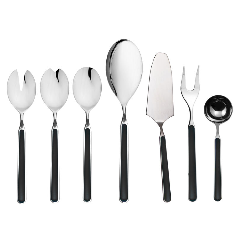 Fantasia 7-Piece Serving Set in Black