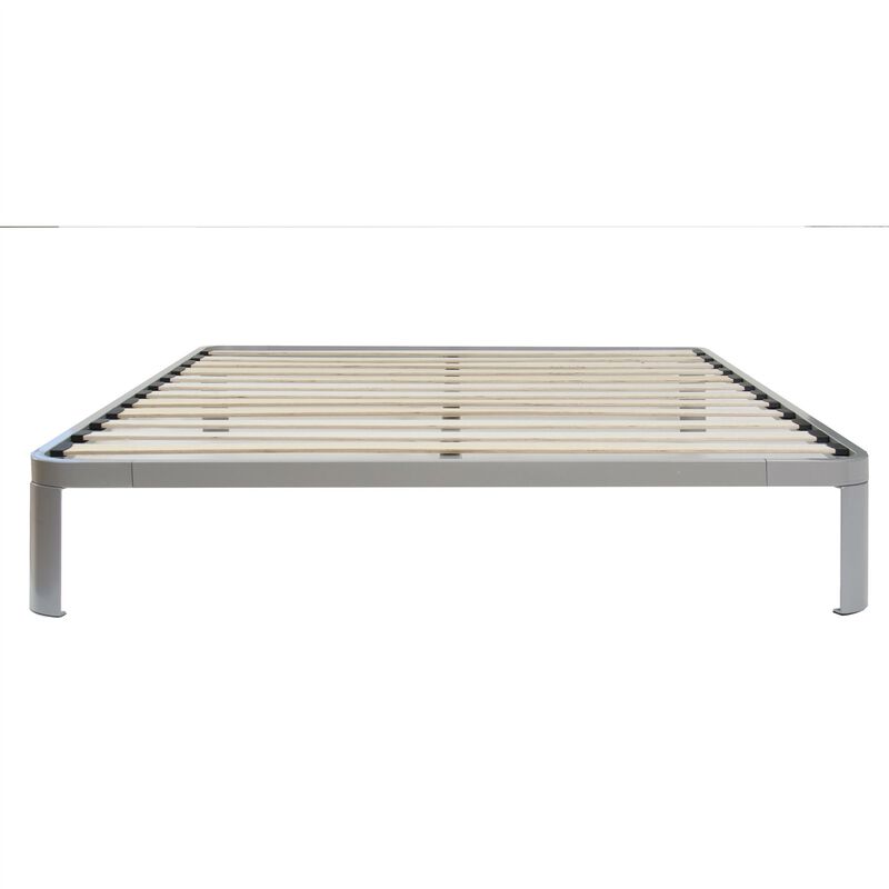 Hivvago Queen size Luna Metal Platform Bed Frame with Wood Slats