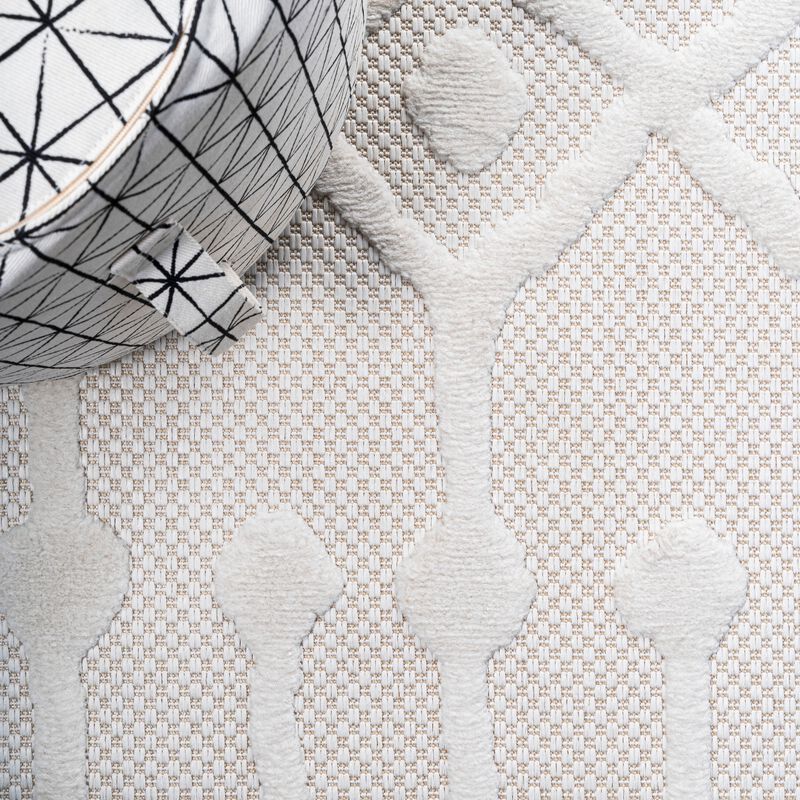 Peralta Moroccan Diamond Indoor/Outdoor Area Rug