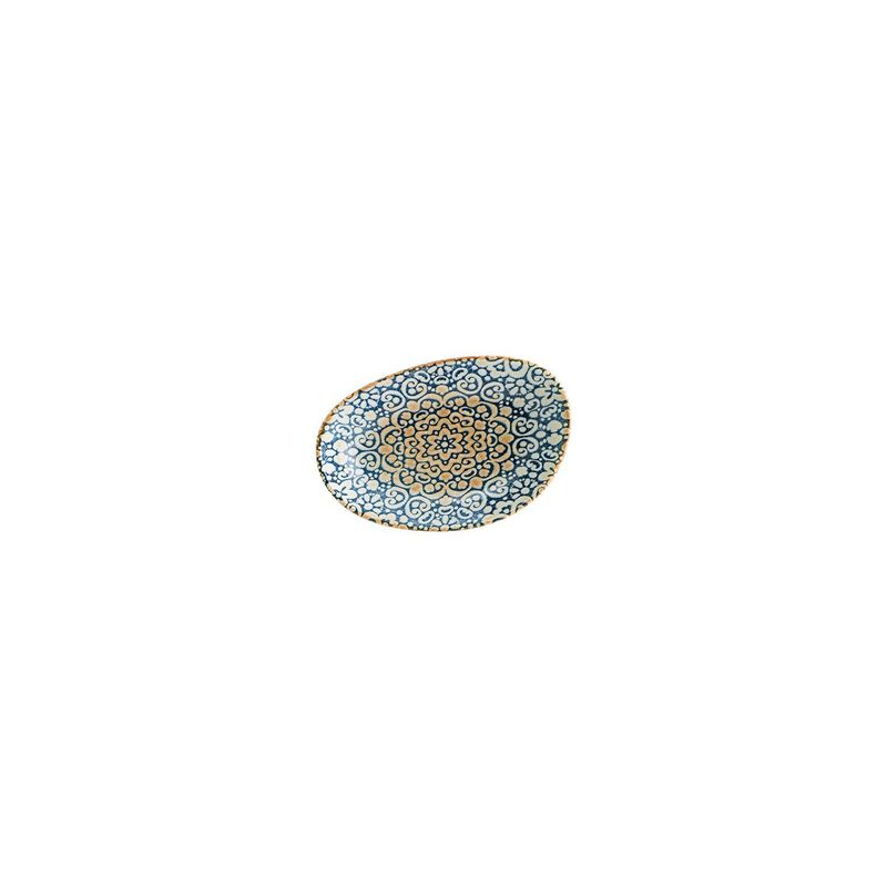 Alhambra 6" x 4" x h:1" Organic Decorated Porcelain Platter (Set of 2)