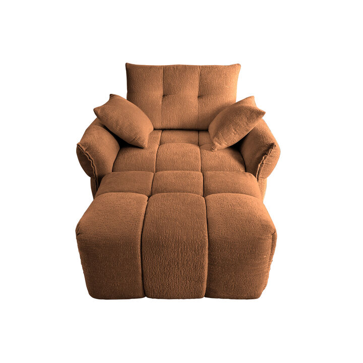 Merax Single Sofa Chair with 1 Ottoman