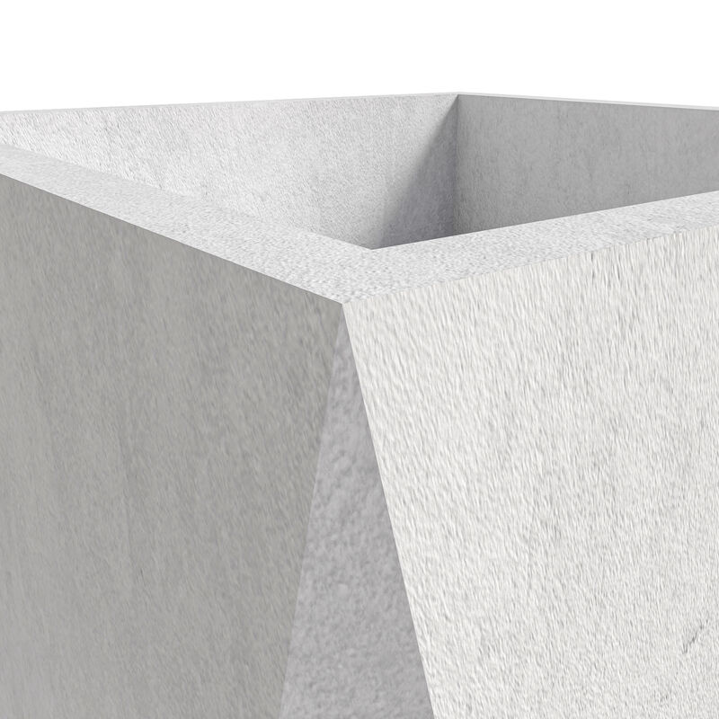 LeisureMod Aloe Series Fiberstone and MgO Clay 35" Planter