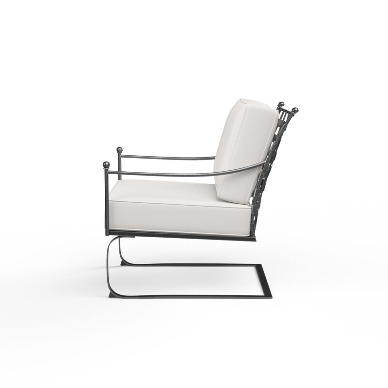 Provence Club Rocker in Canvas Flax w/ Self Welt