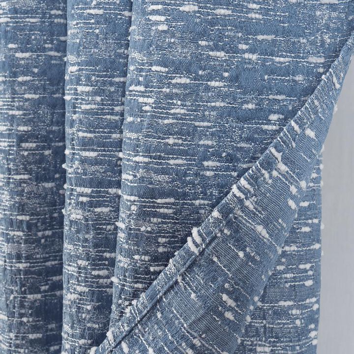 RT Designers Collection Roman Jacquard Premium Grommet Panel Pair 54" x 84" Dark Blue