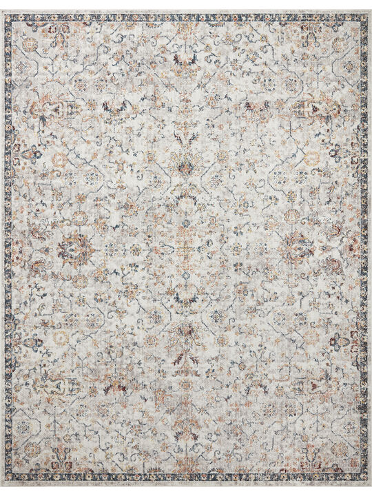 Cassandra CSN03 Dove/Navy 3'9" x 5'9" Rug
