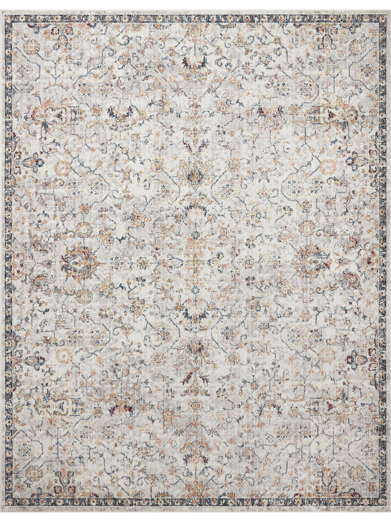 Cassandra CSN03 Dove/Navy 3'9" x 5'9" Rug