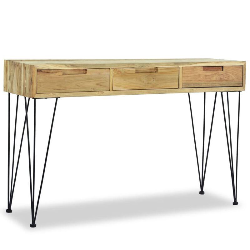 vidaXL Console Table 47.2"x13.8"x29.9" Solid Teak