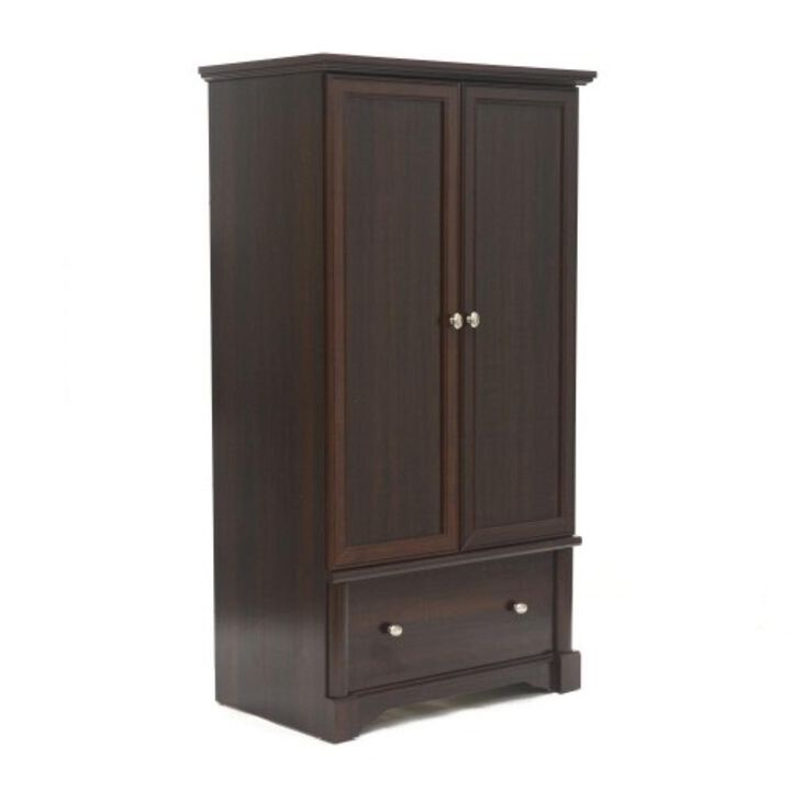 Hivvago Drawer and Garment Rod Wardrobe Armoire