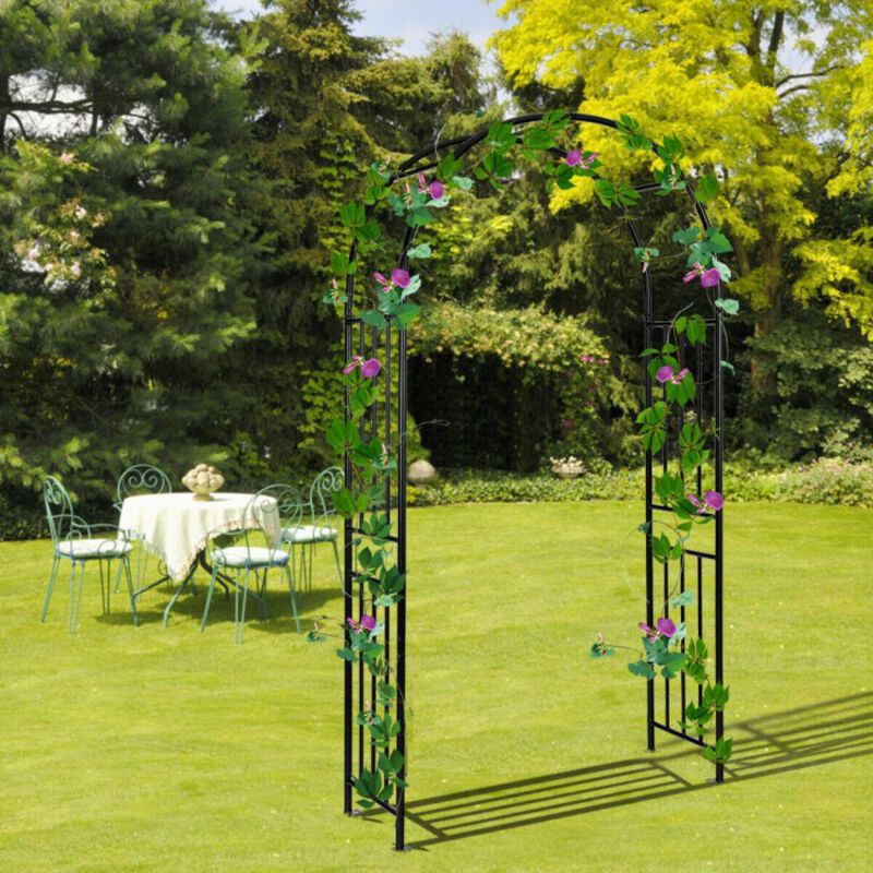 Hivvago 7.2 Feet Garden Decoration Climbing Plants Arch