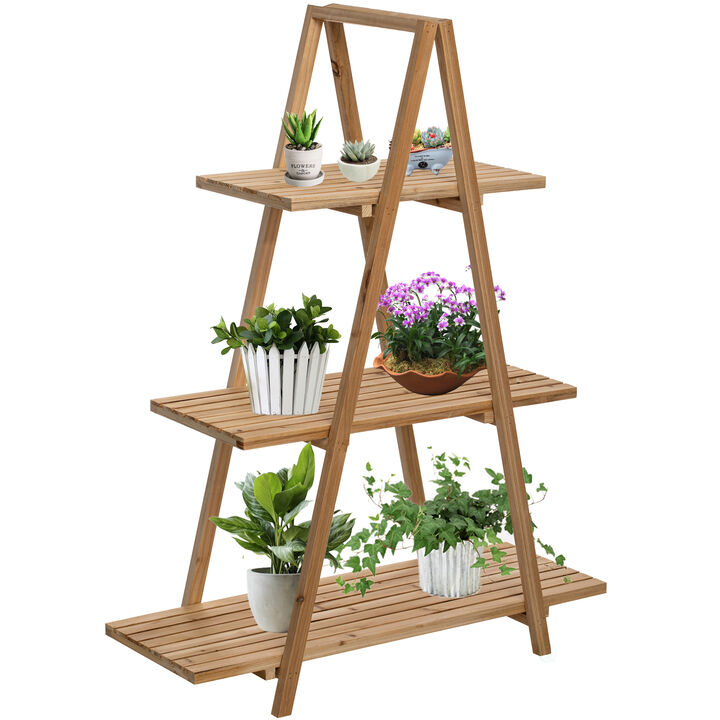 Wooden 3 Tier Shelf with Rustic Farmhouse Design - Natural Wood Finish, Sturdy and Durable Build, Space-Saving Organization, Ideal for Displaying Plants, Books, Photos, and Decorative Items, Vintage-Inspired Home Decor, Wall-Mounted Display Unit Wooden 3 Tier Shelf with Rustic Farmhouse Design - Natural Wood Finish, Sturdy and Durable Build, Space-Saving Organization, Ideal for Displaying Plants, Books, Photos, and Decorative Items, Vintage-Inspired Home Decor, Wall-Mounted Display Unit