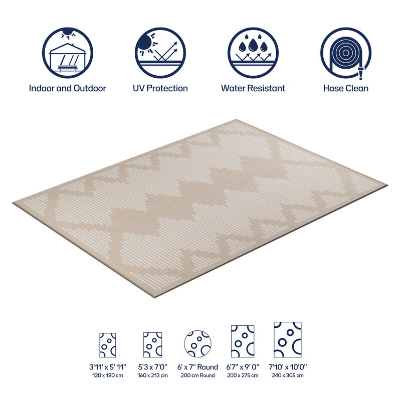Waikiki Stripes Indoor/Outdoor Area Rug