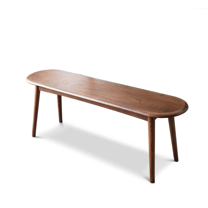 Natural Oak Wood Dining Bench Bed Bench For Dining Room, Bedroom