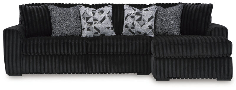 Midnight-Madness 2PC Sectional Sofa W/Chaise