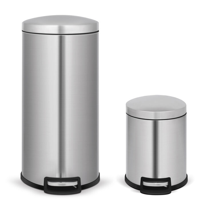 8 Gallon and 1.3 Gallon Trash Can.