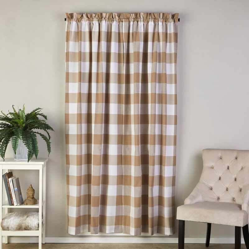 SKL Home By Saturday Knight Ltd Grandin Curtain Panel - 40X63", Tan/White
