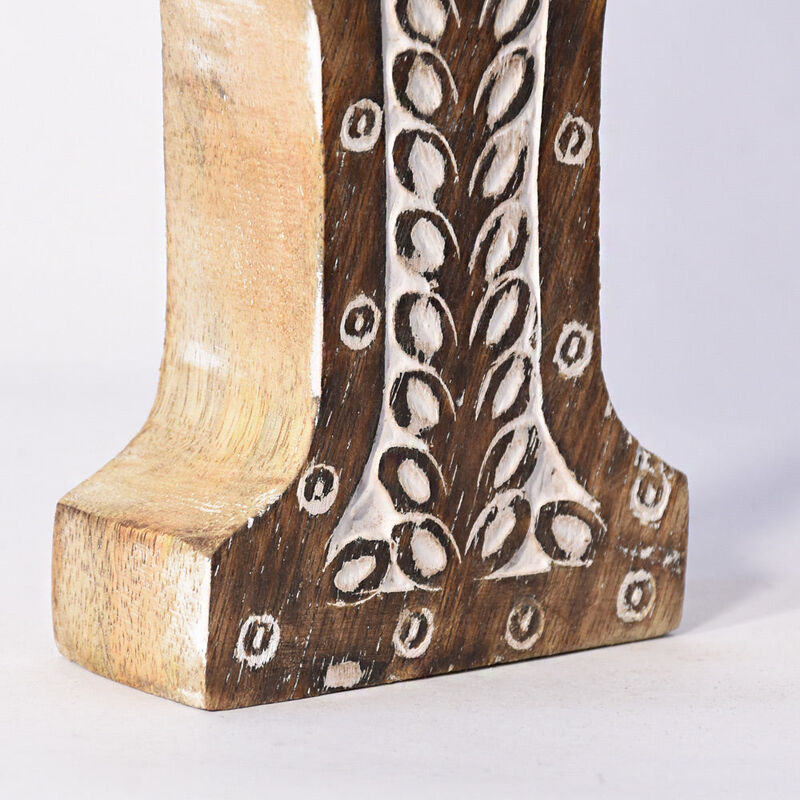 Vintage Natural Handmade Eco-Friendly "Y" Alphabet Letter Block For Wall Mount & Table Top Décor