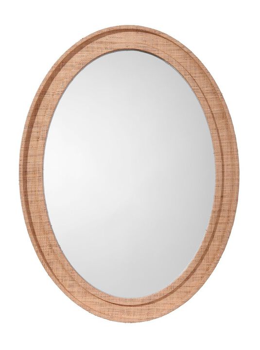 Valley Oval Mirror, Natural