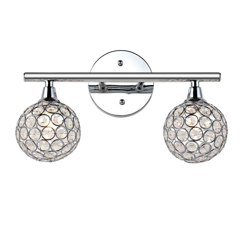 Maeve Iron/Glass Contemporary Glam LED Vanity Light