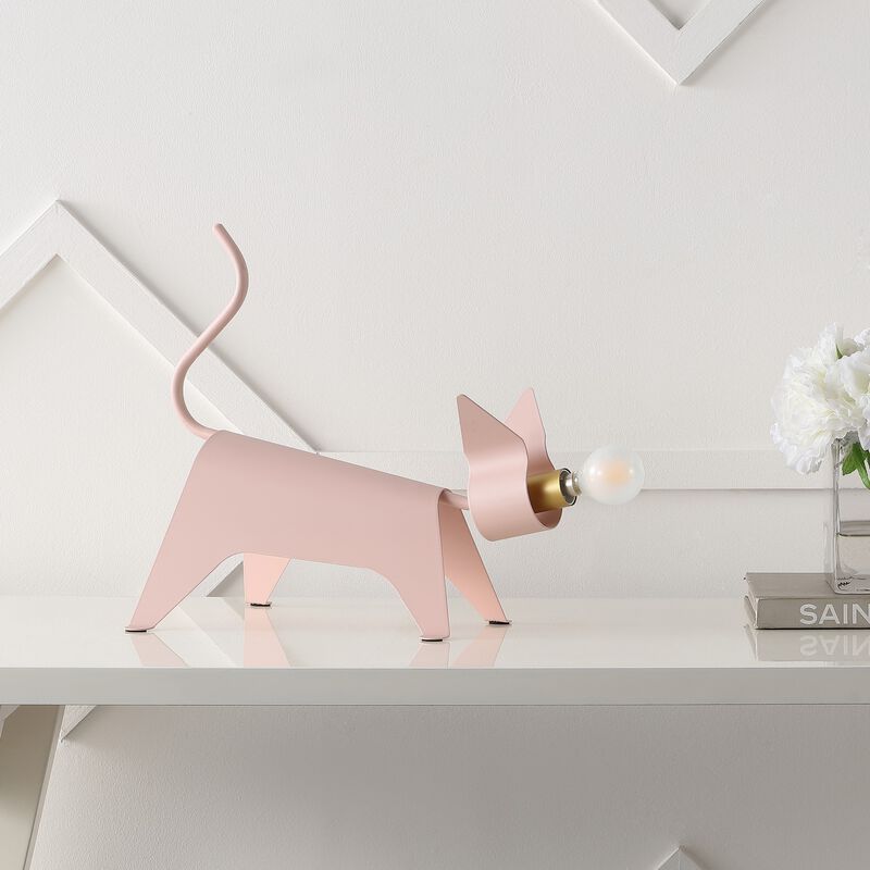 Penelope Modern Industrial Iron Feline LED Kids' Lamp