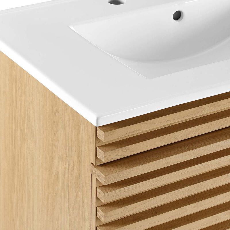 Modway Render 30 Wall-Mount Bathroom Vanity