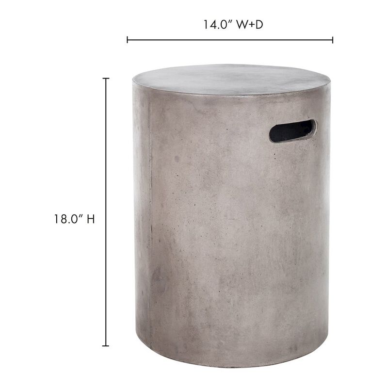 Moe’s Cato Outdoor Stool Dark Grey