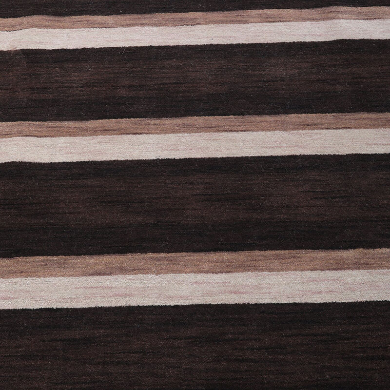 RUGSOTIC CARPETS HAND KNOTTED LOOM WOOL ECO-FRIENDLY AREA RUGS  - 5'x8', Rectangle, Brown Beige Color, Contemporary Modern Design, High Pile Thick Handmade Anti Skid Rugs for Living Room (L00904)