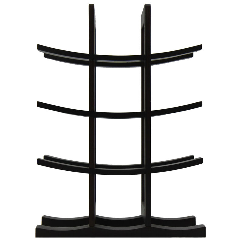 Oceanstar 12-Bottle Dark Espresso Bamboo Wine Rack