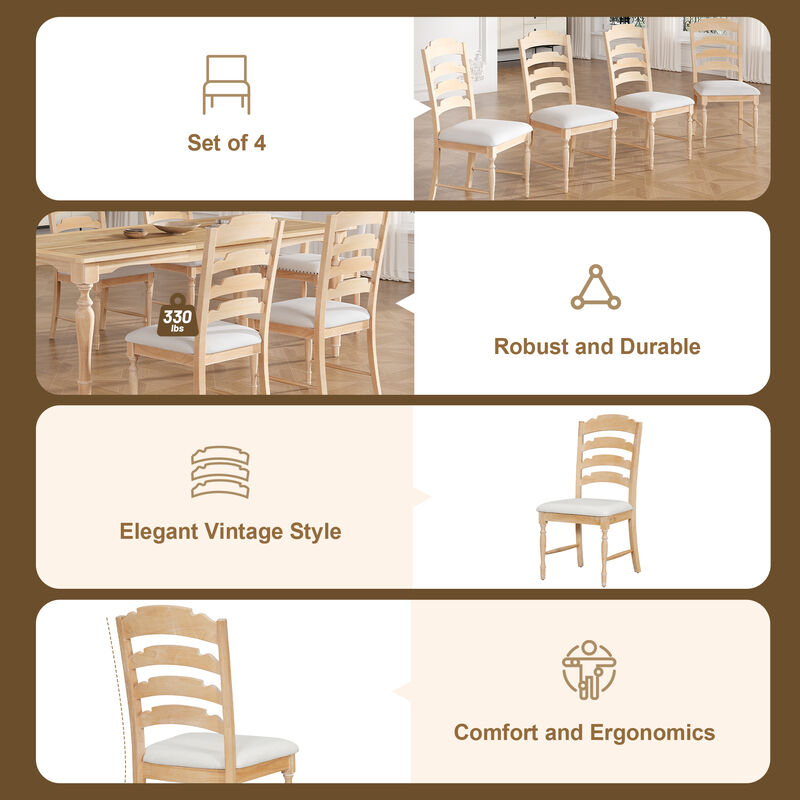 Merax Vintage Traditional 6-Piece Dining Set