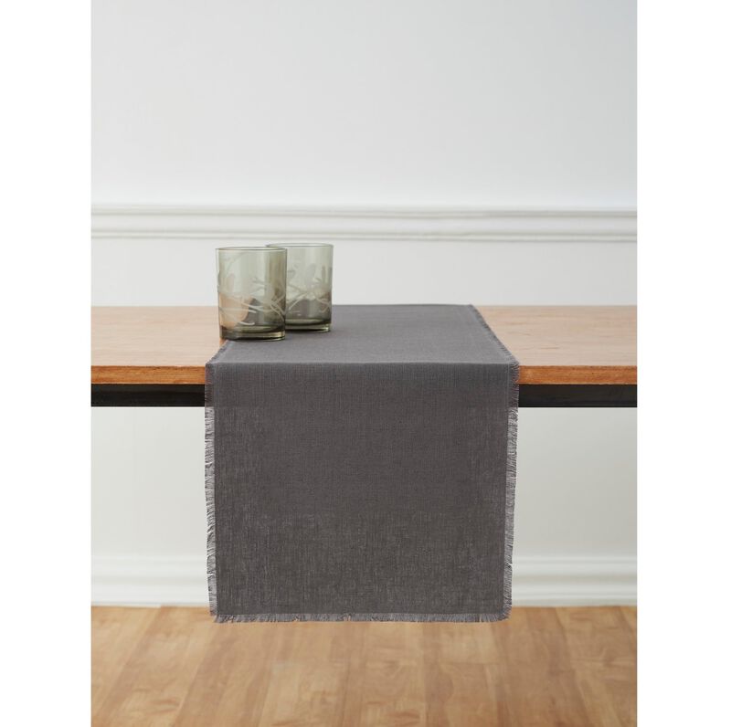 Solino Home 100% Pure Linen Table Runner 14 x 108 Inch | Milan