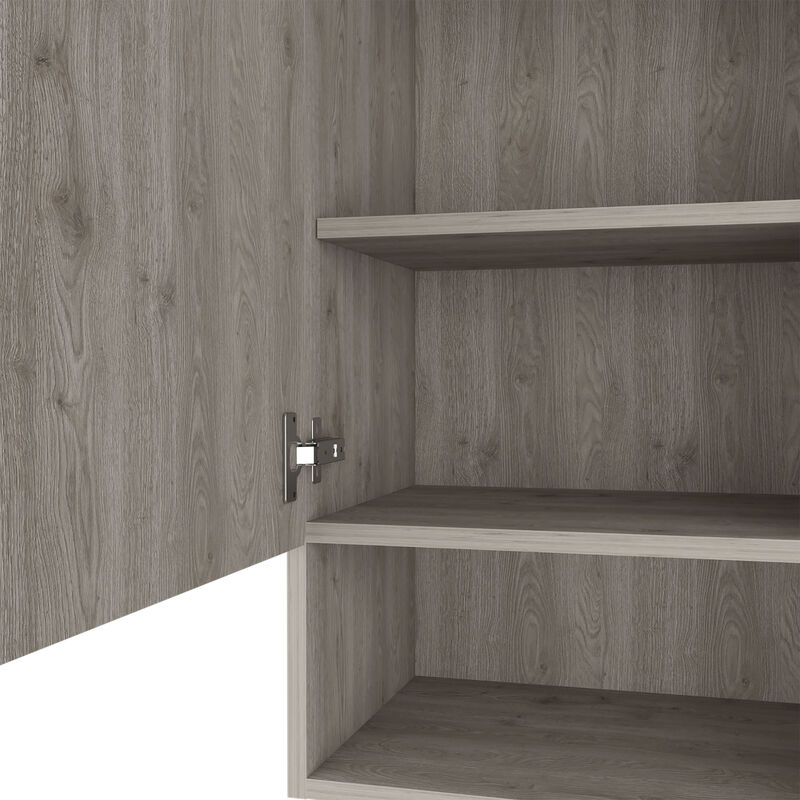 DEPOT E-SHOP Cottonwood Medicine Single Door Cabinet, Three Shelves, Light Gray