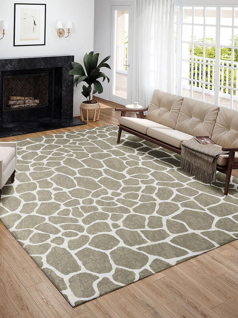 Mali ML4 Stone 3' x 5' Rug