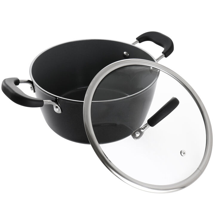 Kenmore Arlington 4.5 Quart Dutch Oven with Lid in Black