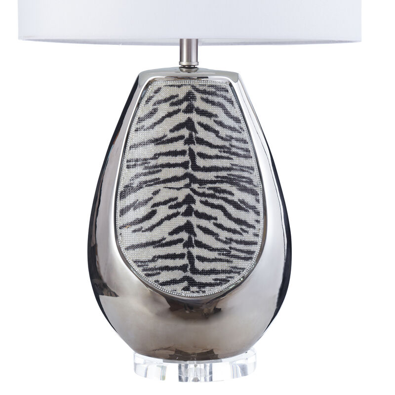 Silver Tiger Table Lamp