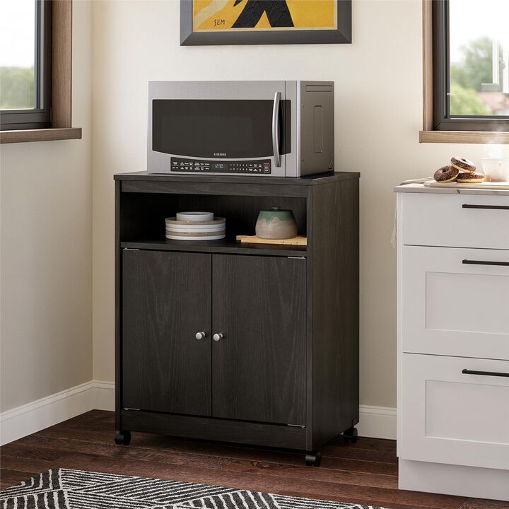 Ameriwood Home Landry Kitchen Microwave Cart