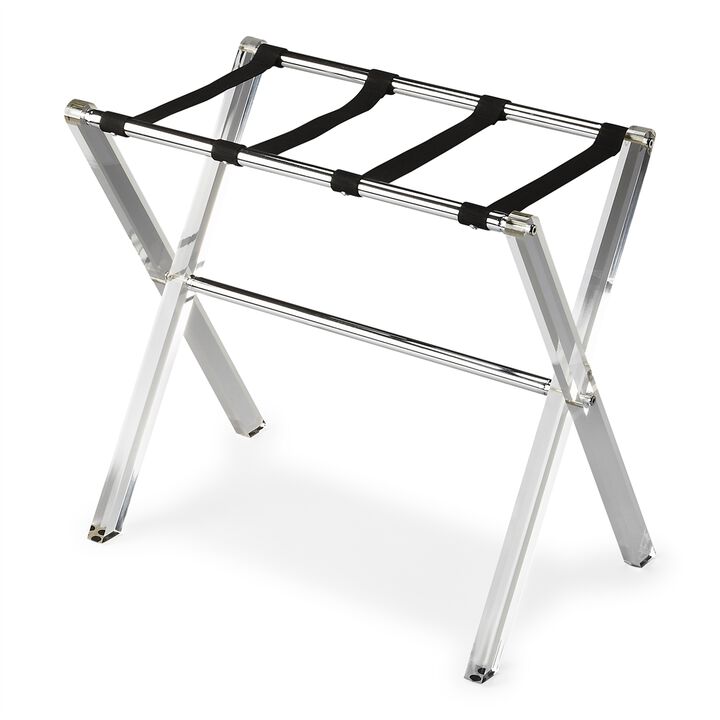 Belen Kox Crystal Clear Acrylic Luggage Rack, Belen Kox