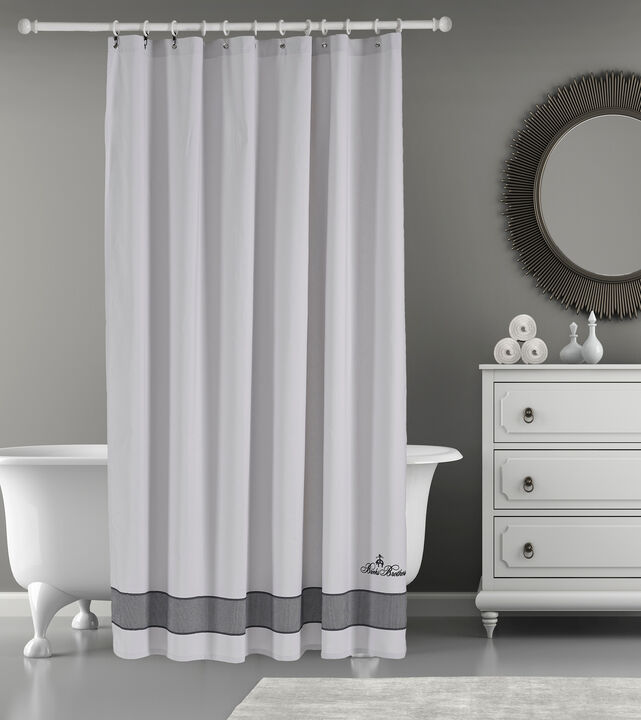 Brooks Brothers Fancy Border Shower Curtain
