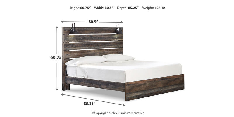 Drystan King Panel Bed