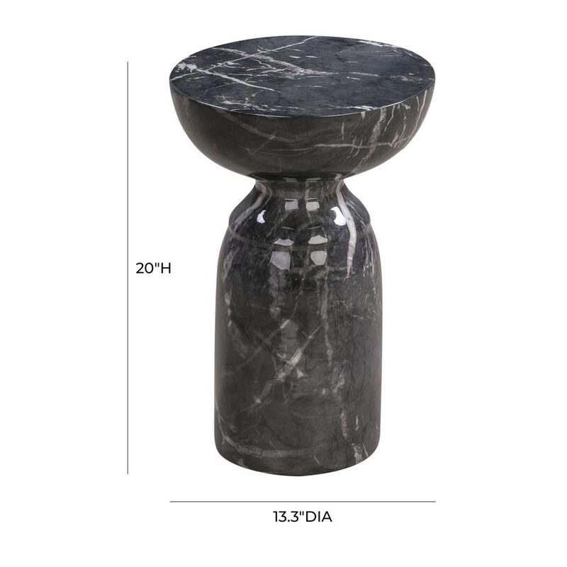 Belen Kox Marble Finish Concrete Side Table, Belen Kox