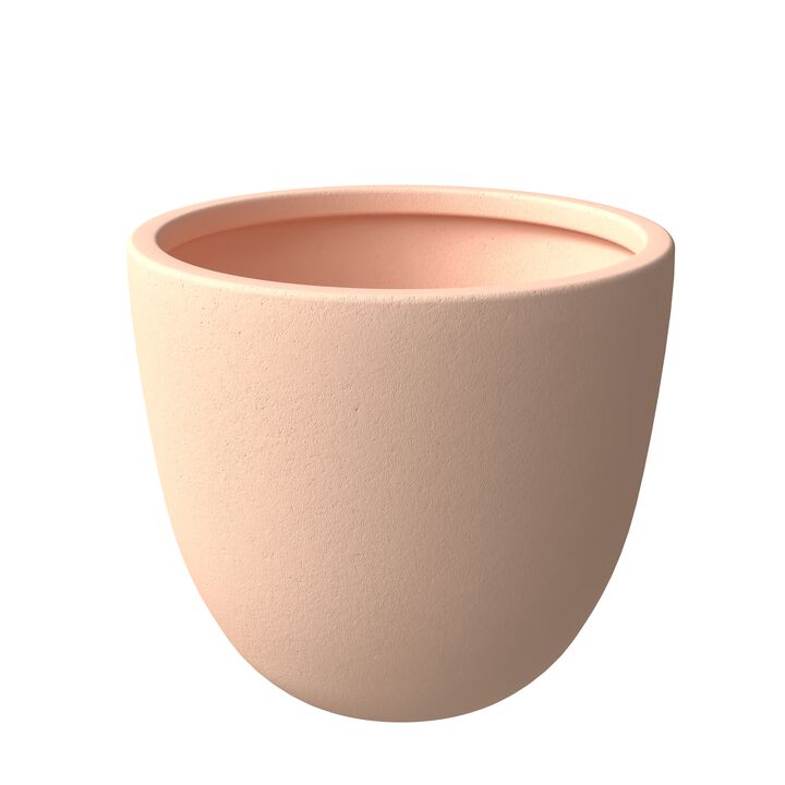 LeisureMod Dahlia Series Fiberstone ans MgO Clay 14" Planter