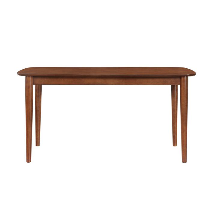 Bonito Walnut Finish Leg Dining Table