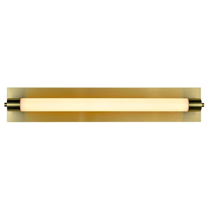 VONN Lighting Integrated LED ADA Compliant Bathroom Wall Lighting Fixture in Antique Brass