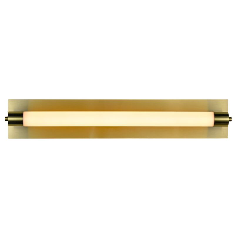 VONN Lighting Integrated LED ADA Compliant Bathroom Wall Lighting Fixture in Antique Brass