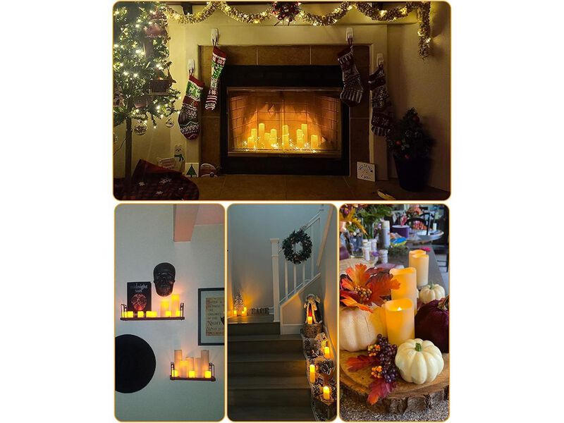 Hausware Waterproof Outdoor Flameless Candles Battery Operated